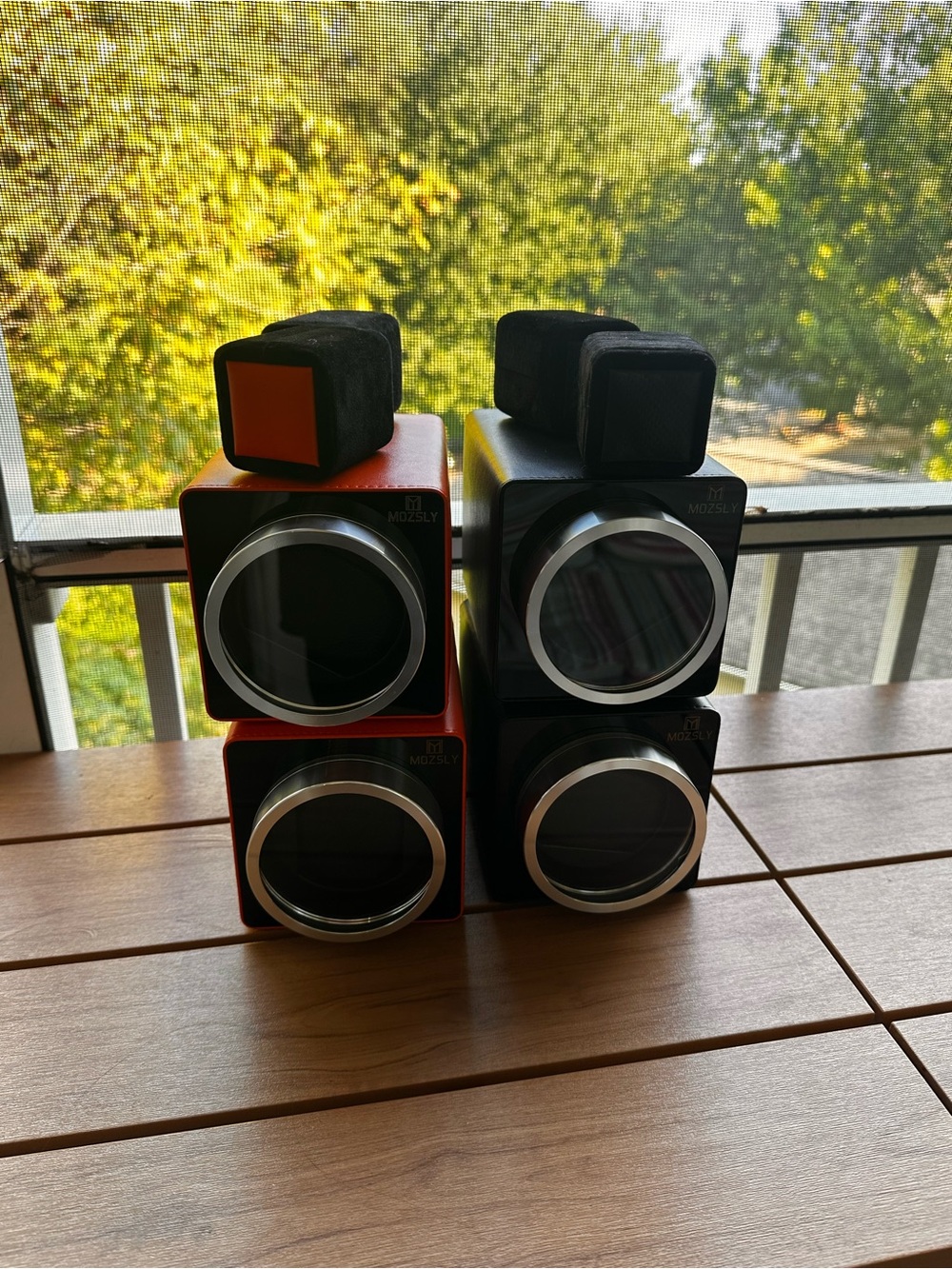 Mozsly Leather Watch Winder Black with 2 pillows  Full Set $75 each - Picture 9 of 9